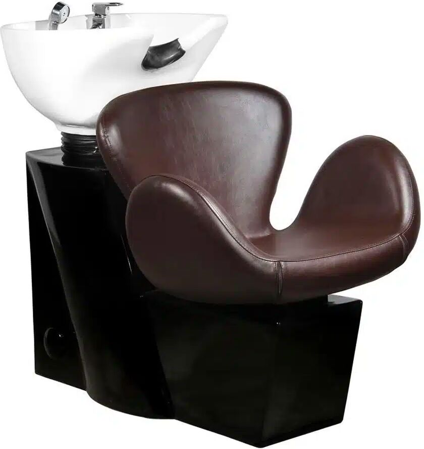 LAVATESTA Marrone in CERAMICA POLTRONA LAVAGGIO CAPELLI PARRUCCHIERE BARBIERE