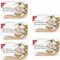 H&S Wohlfühltee Bio Schwarzer Tee aus Assam 5er Set 5X20X1,80 St Filterbeutel
