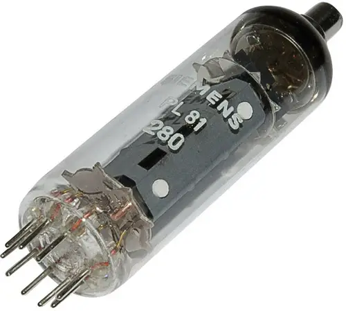 Siemens PL 81 = 21A 6 Elektronenröhre Pentode 170V 45mA Polzahl: 9 Sockel: Noval Inhalt 1St.