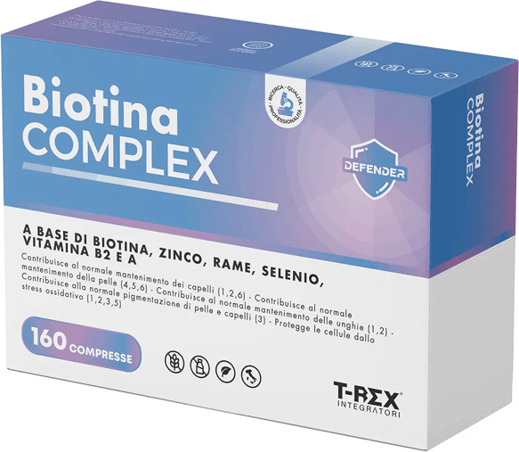 Rex Biotina Complex Integratore Alimentare Capelli Unghie 160 Compresse