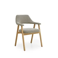 Stuhl Ole Stoff Grau Taupe