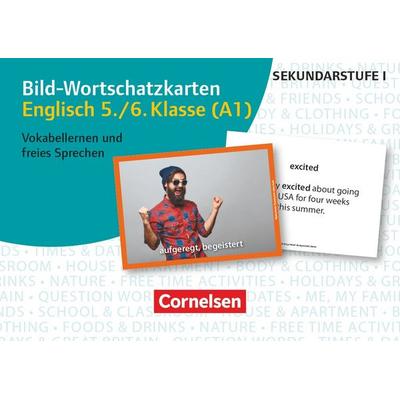 Bild-Wortschatzkarten Fremdsprachen Sekundarstufe I. Englisch Klasse 5/6 - Für Vokabellernen und freies Sprechen (Stufe A1), Zubehör von Ingrid