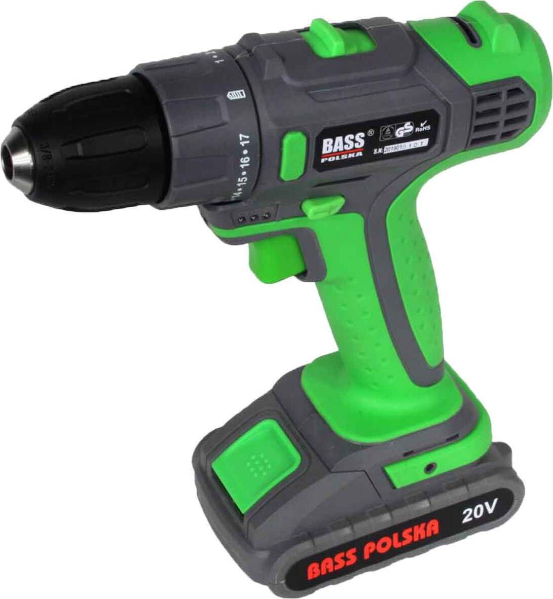 Bass Polska Accuboormachine 20V Lithium-ion 30Nm zonder accu