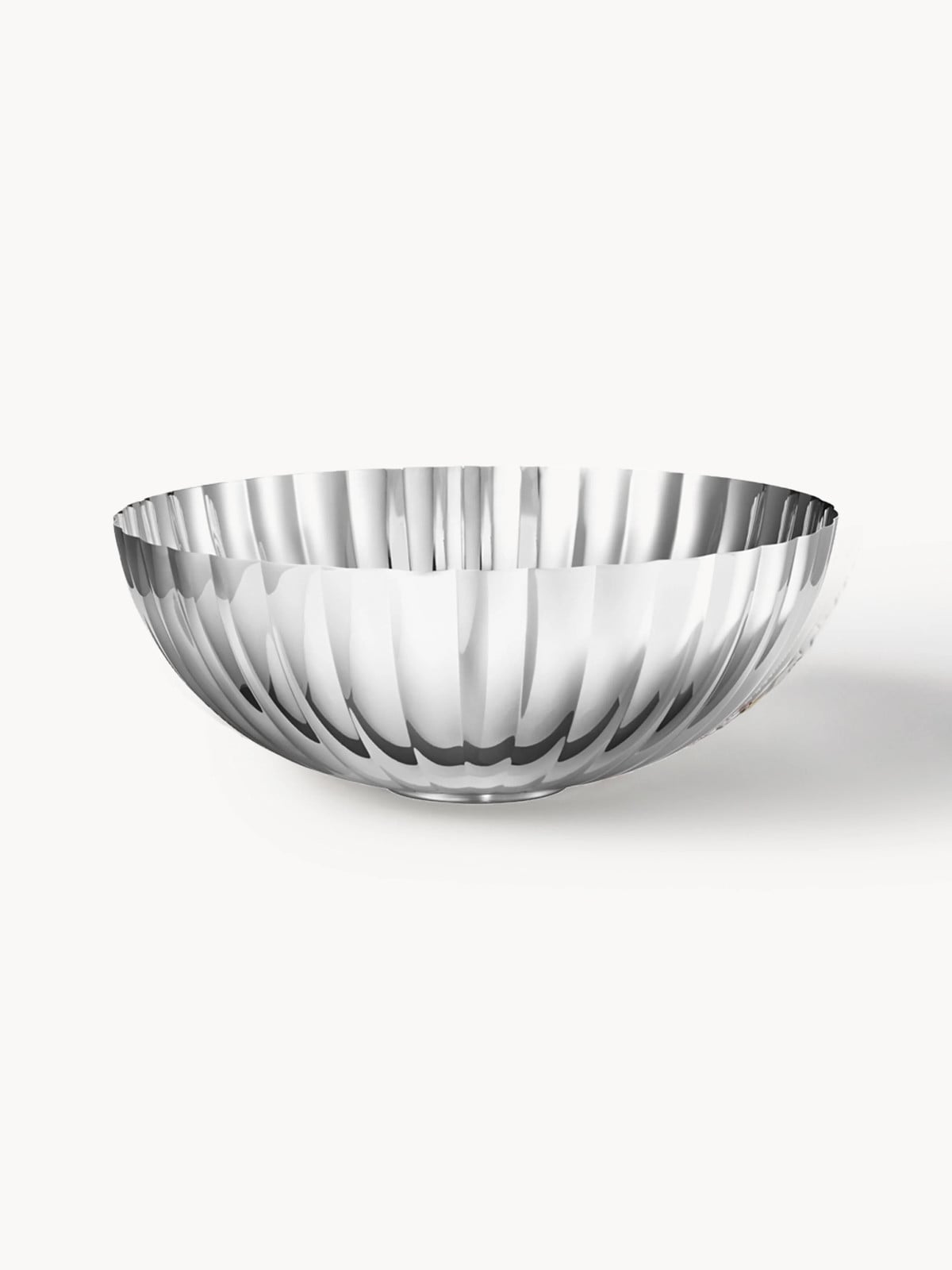 Georg Jensen Bernadotte RVS serveerschaal met groefstructuur
