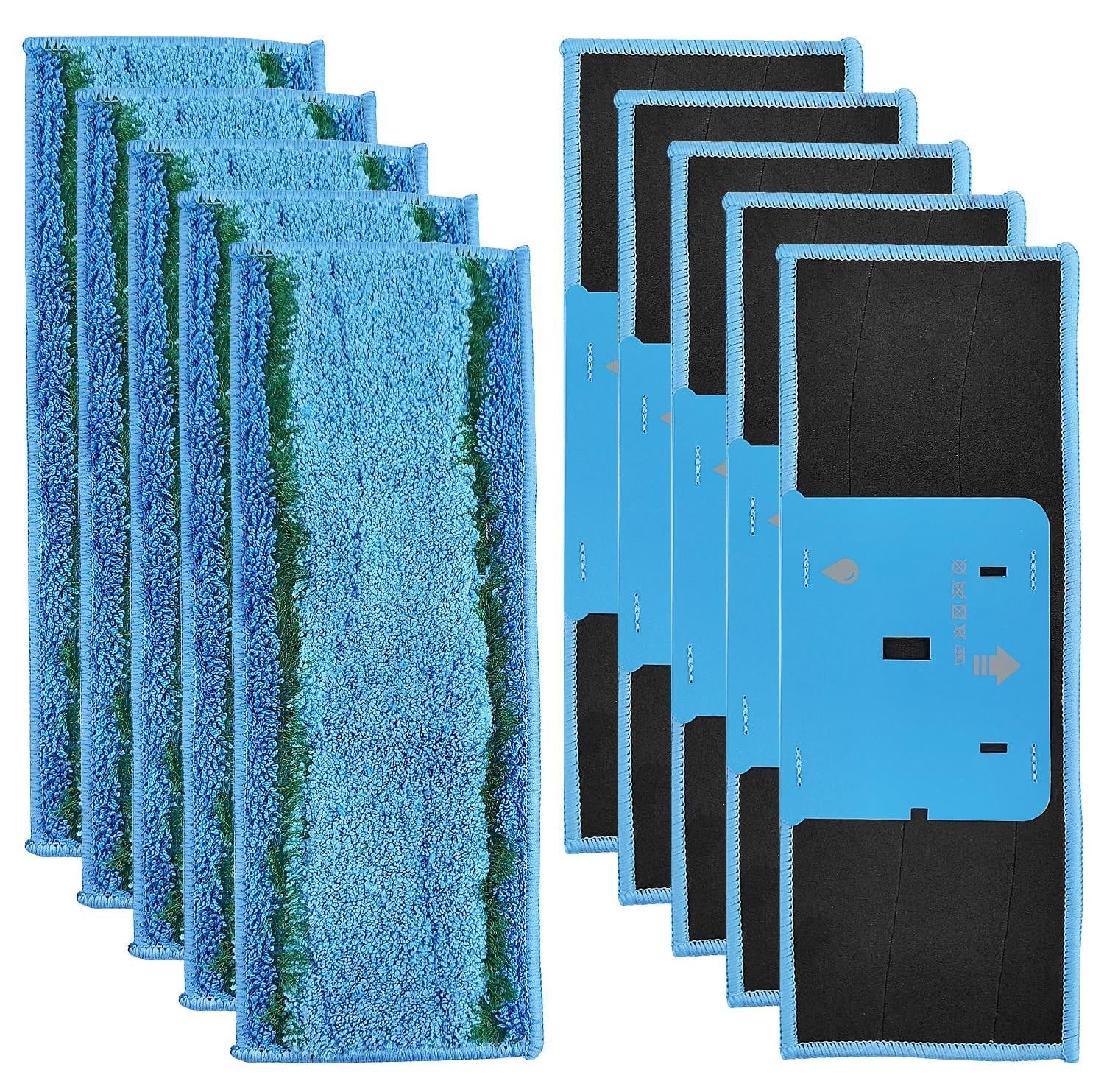 Dripio Set van 10 Wasbare Microvezel Wischdoekjes voor Braava Jet M6, 28 x 10,5 cm