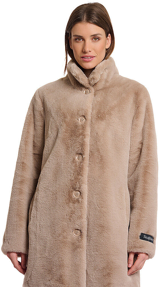 RINO&PELLE Mantel in Felloptik NONNA camel   44 44