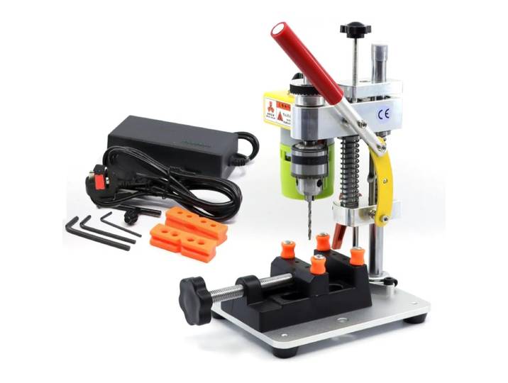 Mini perceuse de table à vitesse variable 0,5 mm-13 mm pour la précision, le bricolage, la réparation de téléphones, de montres, de bijoux, de circuits imprimés et du bois