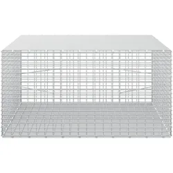 vidaXL, Steinkorb, Gabion mit 3,5 mm Draht und 5x2,5 cm Maschen 100x100x50 cm