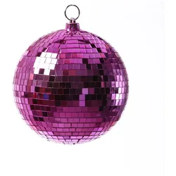 SATISFIRE Spiegelkugel 20cm pink Discokugel Mirrorball Party Disko Deko