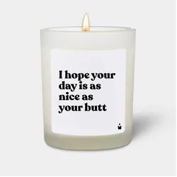 Chatty Candles, Duftkerzen, Duftkerze Woody I hope your day is as nice as your butt