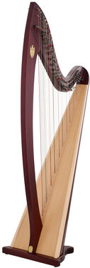Lyon & Healy Troubadour VI Lever Harp MA Mahagoni