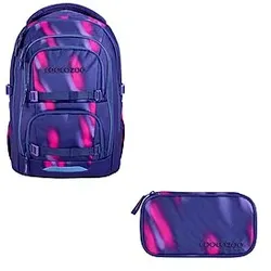 Coocazoo Porter Aurora Glow Schulrucksack Set 2tlg