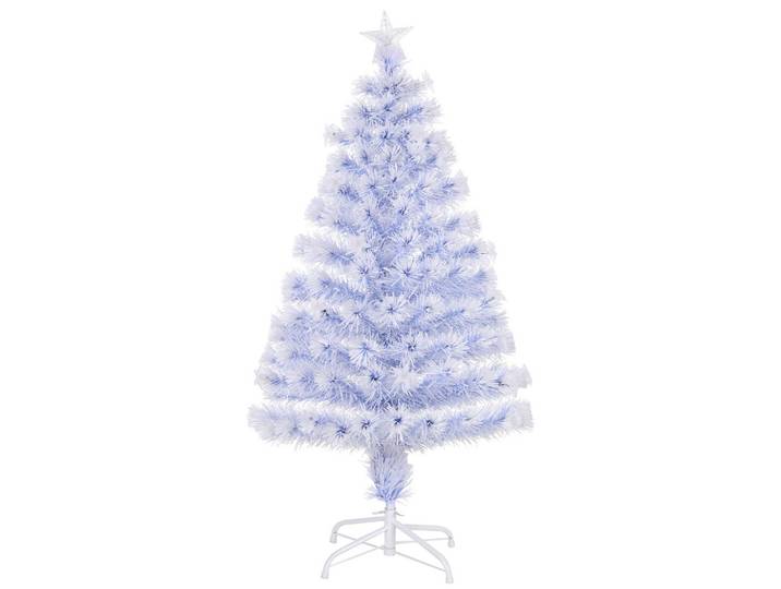 KÜNSTLICHER Weihnachtsbaum Tannenbaum mit LED-Leuchten Weiß+Blau