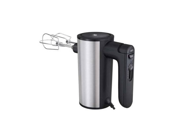 WMF Kult X Handmixer – Handrührgerät aus Edelstahl Cromargan mit 5 Geschwindigkeitsstufen und Turbofunktion, leistungsstark, Küchenmixer zum Rühren, Kneten und Aufschlagen, ergonomisch, leise, schwarz