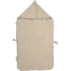 Meyco, Kinderwagen Fusssack, Baby Teddy Fusssack mit Klettverschluss