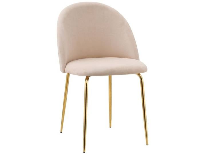 Chaise Fargo Gold Velvet Beige Velvet