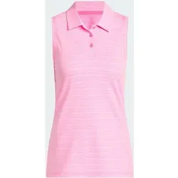 ADIDAS ULTIMATE365 JACQUARD SLEEVELESS POLO Shirt, Größe M in Pink Pink