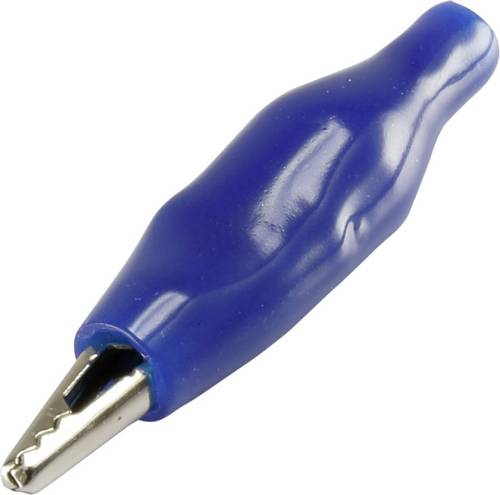 TRU COMPONENTS 93038c33 Krokodilklemme Blau Länge: 35mm