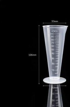Uplift Picks Stackable Triangular Plastic Liquid Measuring Cup 100ml