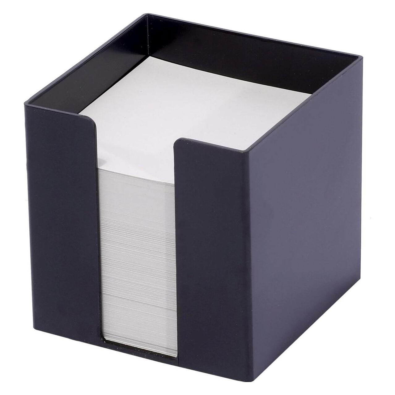 Metzger&Mendle M&M Zettelbox schwarz inkl. 700 Notizzettel weiss (95 x 95 mm) (69027301BE)