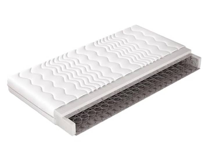Mirjan24 Matratze Leno mit Klimafäden gesteppt, einseitig Federkernmatratze, Höhe: 14 cm, Härte: H2, Resistent gegenüber Pilzbildung, Antiallergische Eigenschaften (80x200)