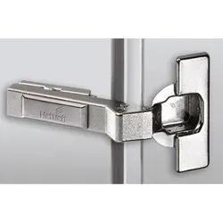Möbel-Topfscharnier, Intermat 9936, 77700, 95°,Kröpf. 6mm, ZDG silber vernickelt - silber