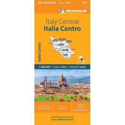 Italy Centre - Michelin Regional Map 563, Karte von Michelin, Michelin, 978-2-06-726312-3