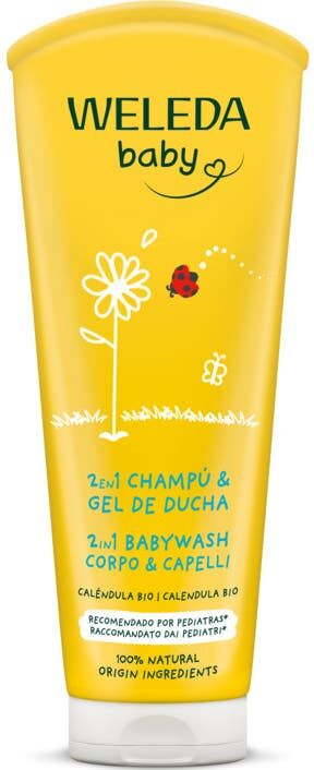 Weleda Baby 2 en 1 Champú y Gel de Ducha de Caléndula 200ml