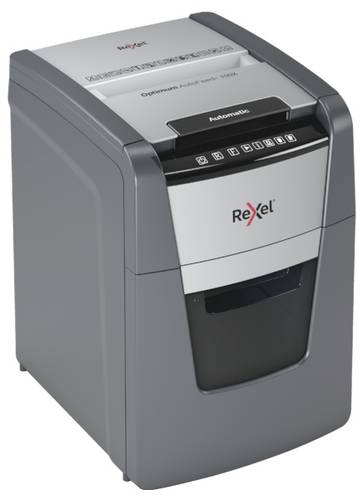 Rexel Optimum AutoFeed+ 100X Aktenvernichter 100 Blatt Mikroschnitt 4 x 28mm P-4 34l Vernichtet auch Büroklammern, Heftklammern