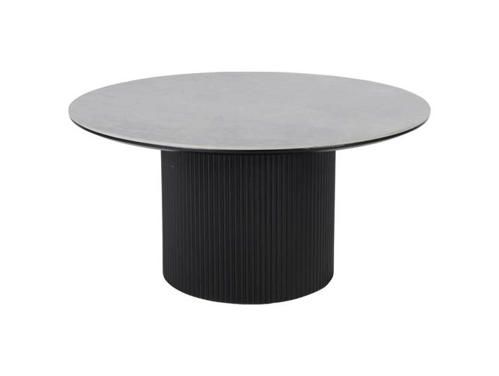 Stylife Couchtisch, Schwarz, Hellgrau, Keramik, rund, zylindrisch, 80x40x80 cm, einfacher Aufbau, Wohnzimmer, Wohnzimmertische, Couchtische, Couchtische Keramik