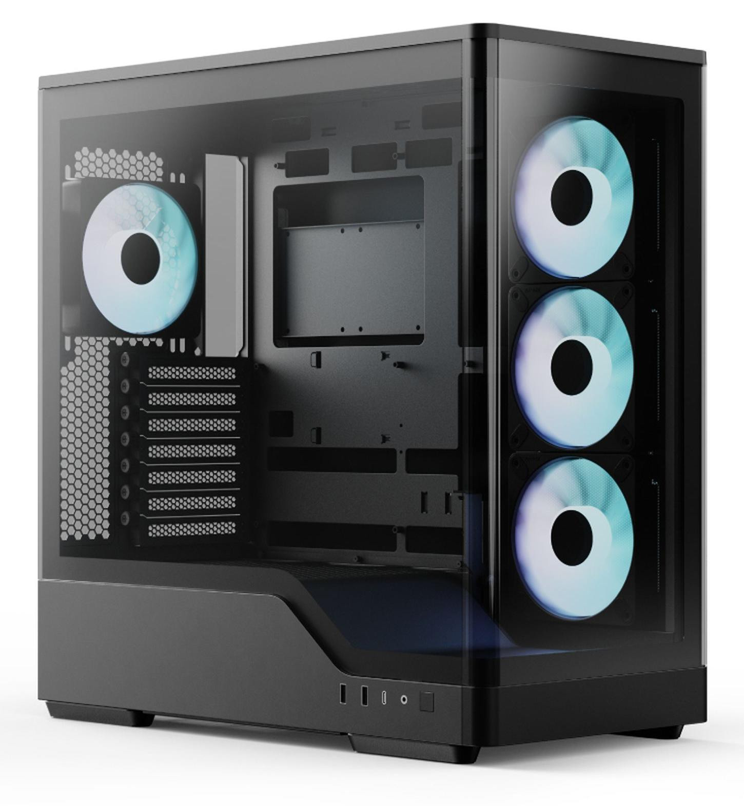 Aerocool AeroCool Geh Midi P500A Computerbehuizing Black ACCS-P500A-001