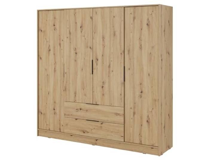 Schlafzimmer Schrank Drehtürenschrank Kleiderschrank 206 cm in Eiche