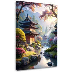 BILDER, Japanischer Garten Pagode Landschaft Natur