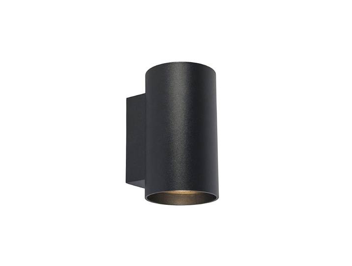 Applique murale moderne ronde noire 2 lumières - Sandy