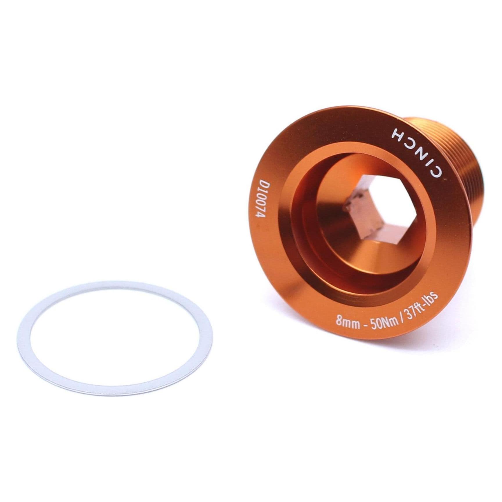 Race Face Cinch Kurbelschraube Unterlegscheibe, M18, non drive side, orange (F10024GLSORGN)