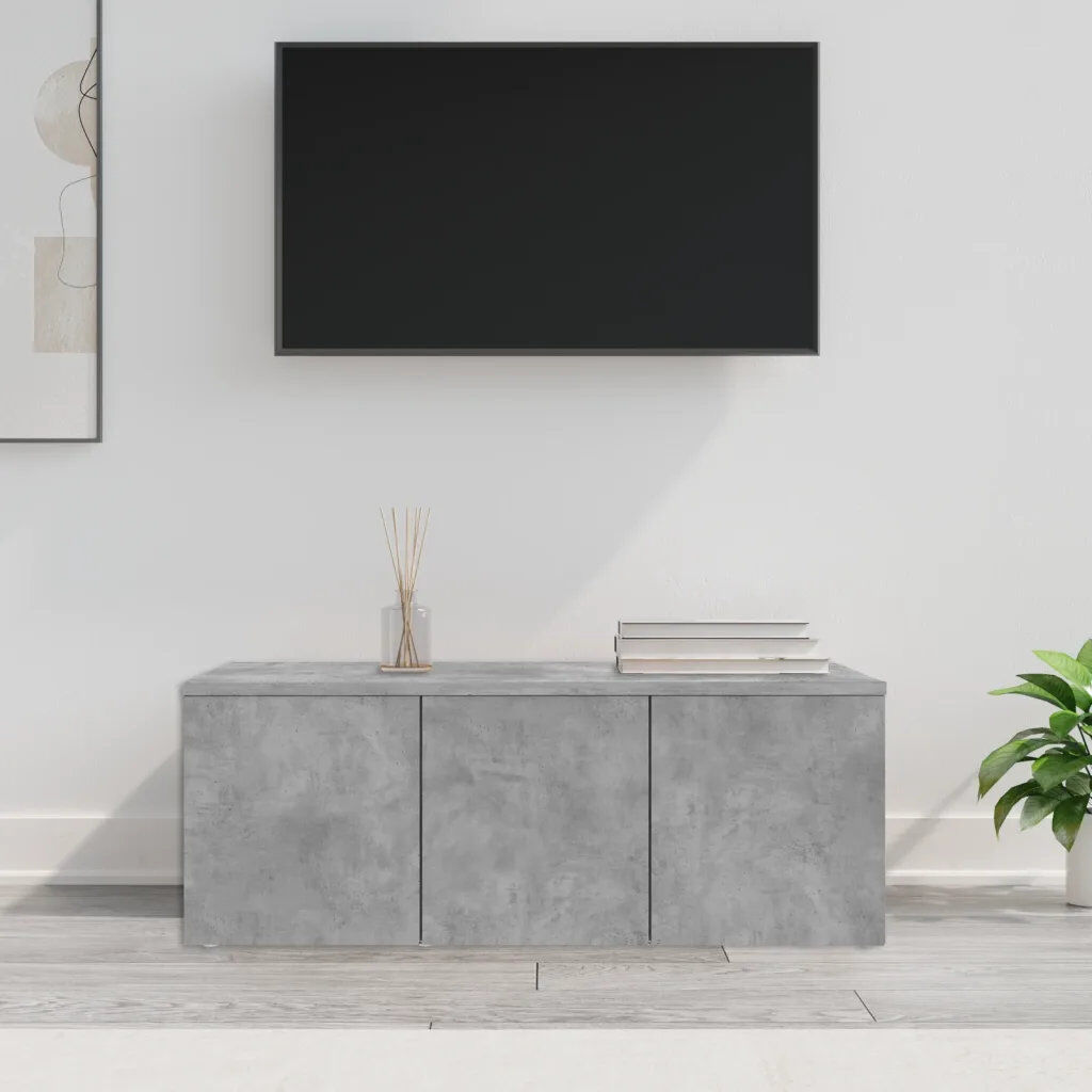 17 Stories Andj TV Cabinet 80 x 34 x 30 cm Engineered Wood Concrete Grey 32"