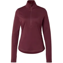Tchibo - Thermo-Sportshirt mit Half-Zip - Damen - Gr. S - weinrot