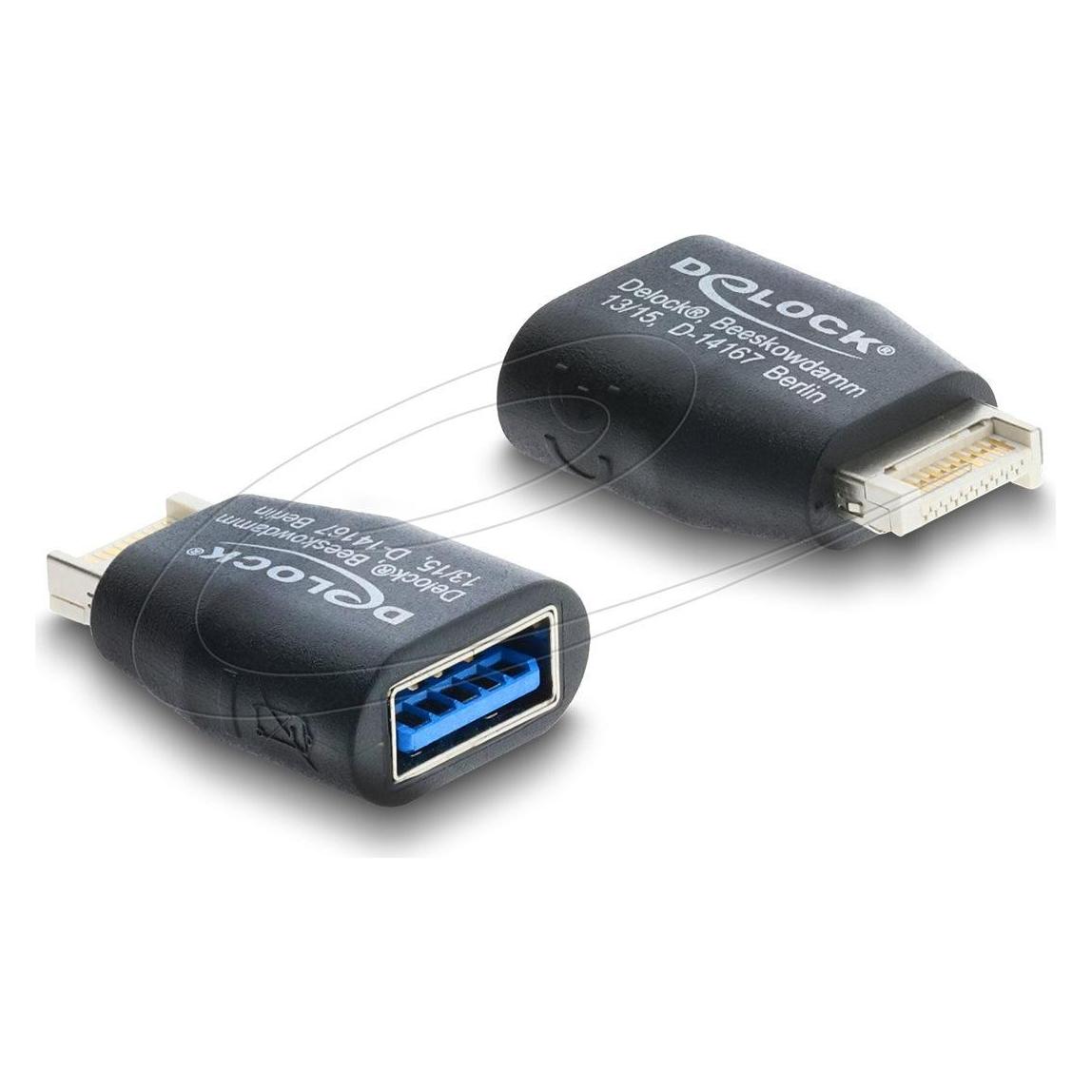 Delock Adapter USB 5 Gbps Typ-E Key B Stecker zu USB 5 Gbps (67340)