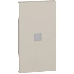 Legrand KM01M2X LivingNow 2-mod. Tastenabdeckung mit großem Beleuchtungsfenster, Farbe Sand
