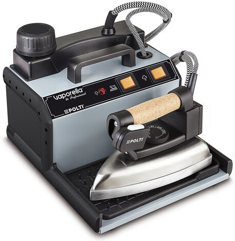 Polti Vaporella 2H Professional Stazione di stiro a vapore pressurizzato 1750 W 1,3 L Alluminio Nero, Grigio