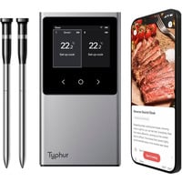 Sync Dual, Thermometer schwarz, inkl. 2 Sonden
