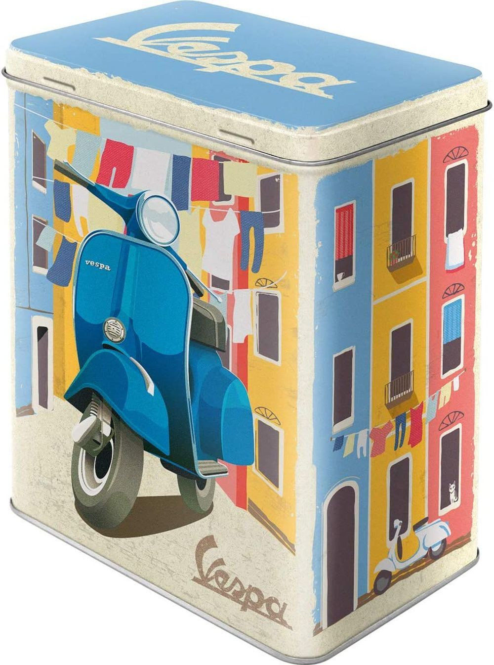 Nostalgic Art 38657539 Rechthoekige metalen opbergdoos van 3 liter in meerdere kleuren