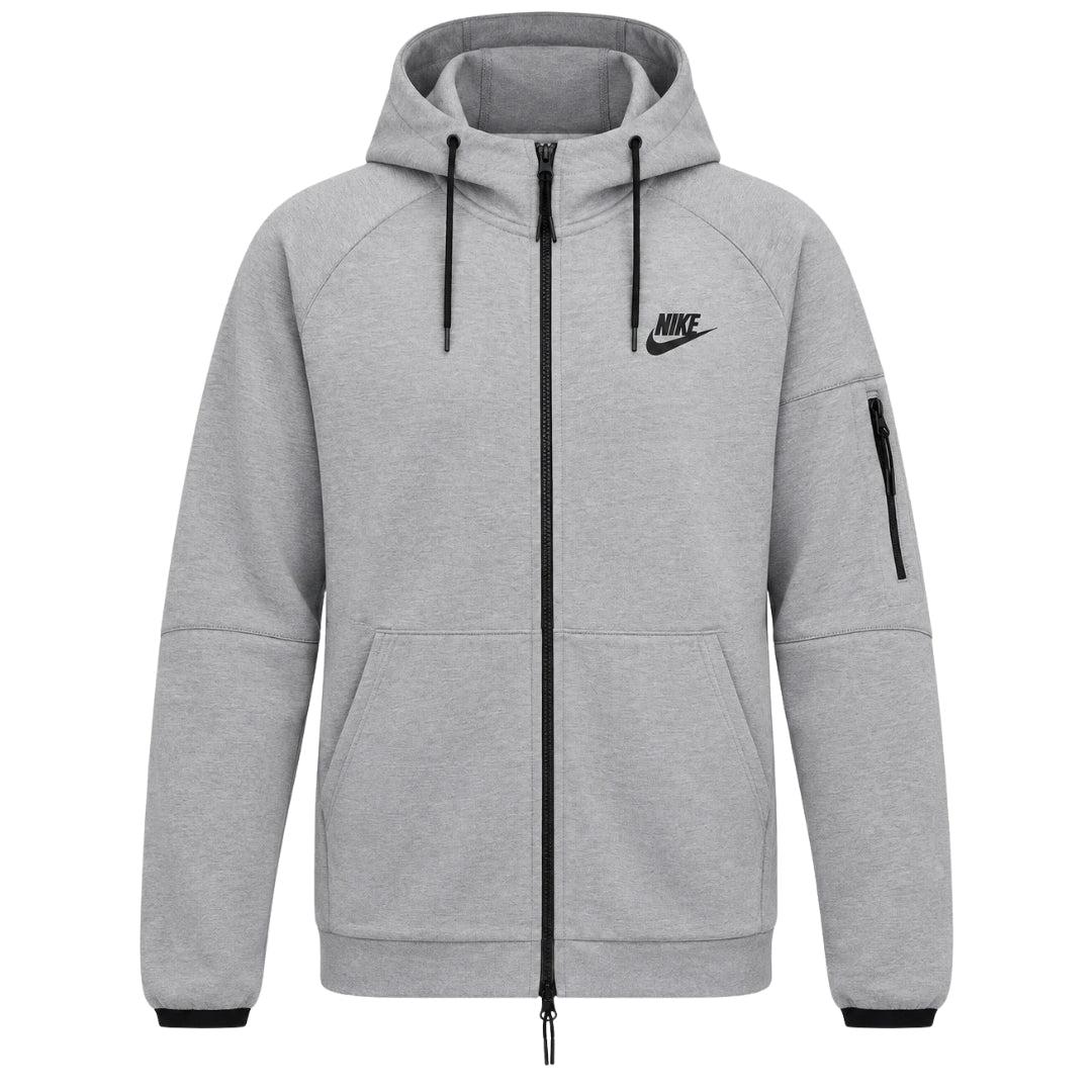 Nike Sportswear Tech Essentials Fleece-Hoodie mit durchgehendem Reißverschluss - Grau