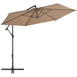 vidaXL Ampelschirm mit Aluminium-Mast 300 cm Taupe