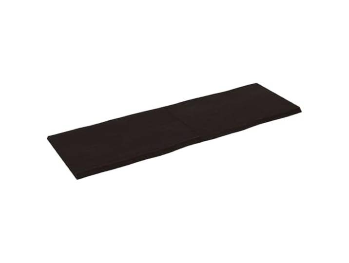 KLGBNCVE Massivholz Tischplatte 180x60 cm Eiche Behandelt Klappbar mit Scharnieren, Naturkante Handgefertigt, Vielseitig Kombinierbar, Sofort Einsatzbereit