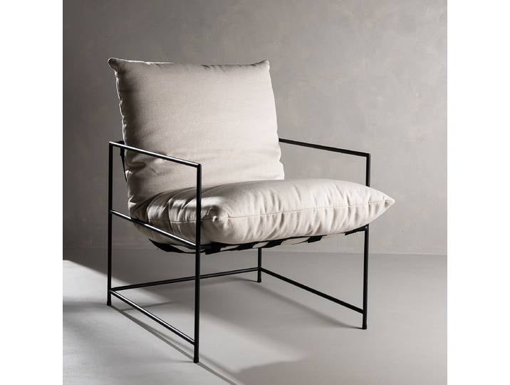 Sessel Sedalia Weiß Webstoff 70 x 86 x 86cm
