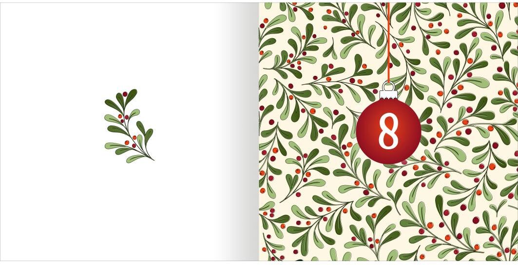 Adventskalender "Literatur diverse Mandala-Zauber", rot (bunt), Adventskalender, Adventskalender bunt Einheitsgröße