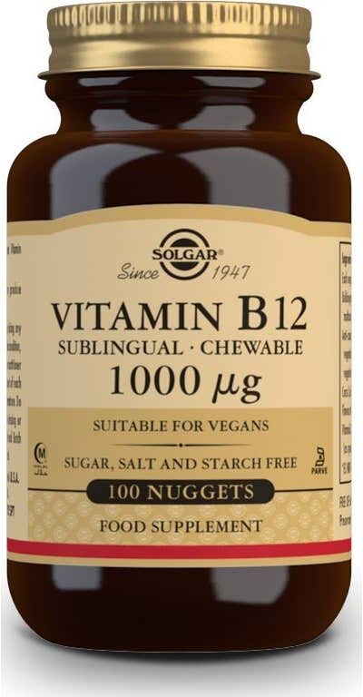 Solgar Vitamina B12 Cianocobalamina 1000mcg Sublingual 100comp