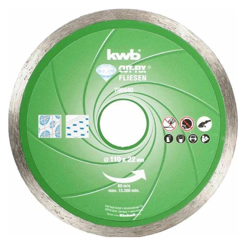 kwb Diamant-Trennscheibe Fliesen 110 (795940)