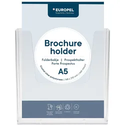 Europel Prospekthalter Wandmontage A5  - 10 Stück